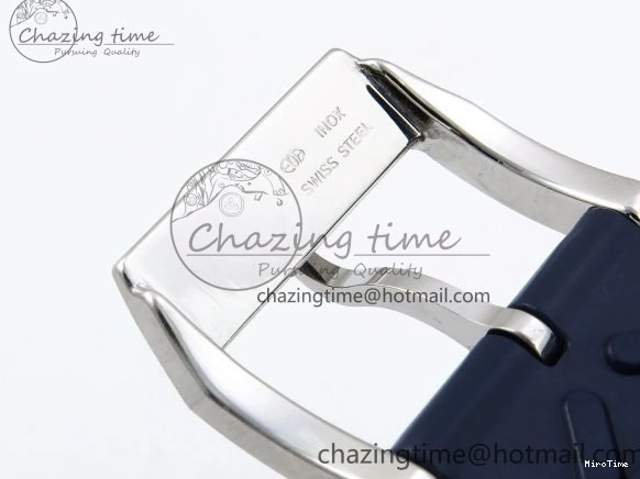 MIROTIME 0422 Casual Portuguese Chrono IW3716 Z+F 1:1 Best Edition White Dial on Blue Rubber Strap A 7016